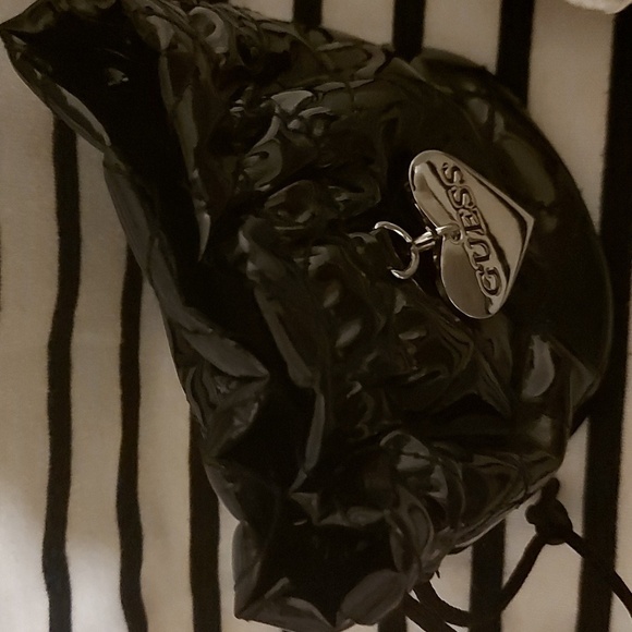 Guess Patent Leather Quilted Drawstring Bag - Picture 7 of 8